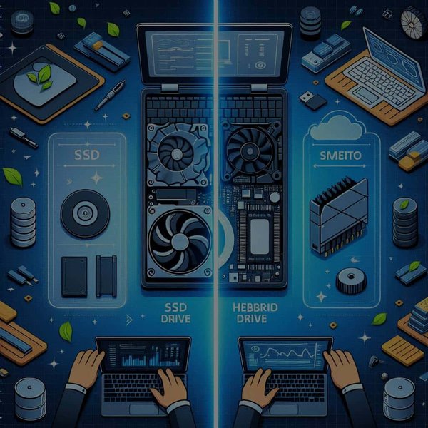 Est-il préférable d'utiliser un disque SSD ou un disque hybride pour un ordinateur portable de travail quotidien ?